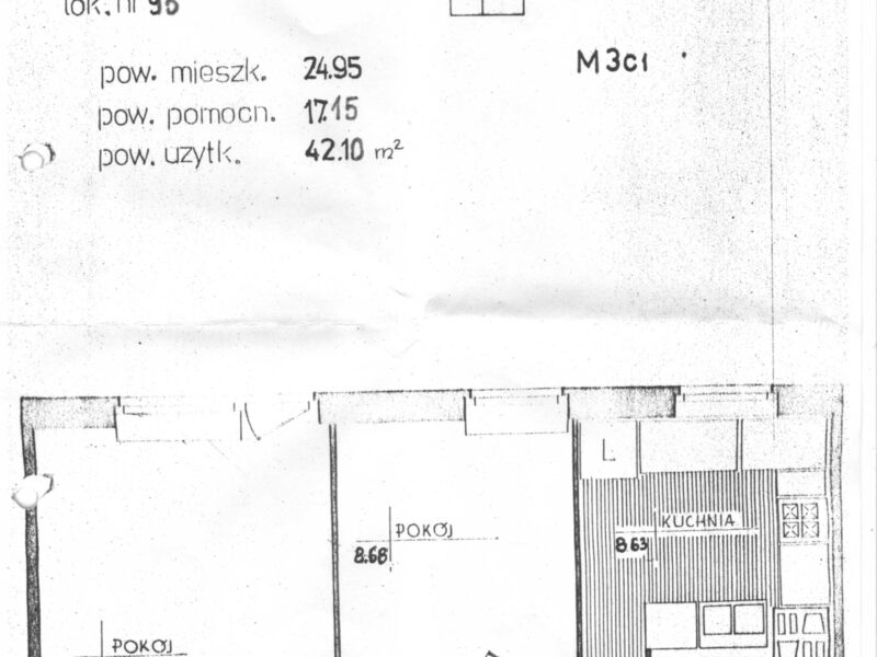 Sprzedam bezpośrednio mieszkanie 42.1 m2 przy Metrze Ursynów