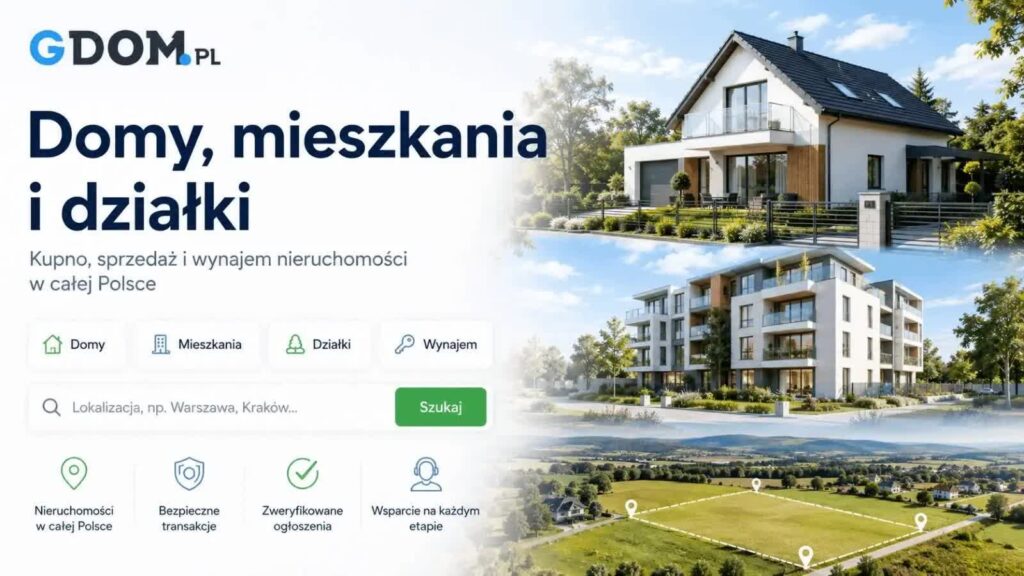Darmowe Ogłoszenia Nieruchomości Gdom