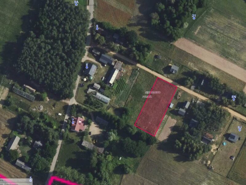 Działka 2000 m² rekreacyjna z MPZP – możliwość budowy domu