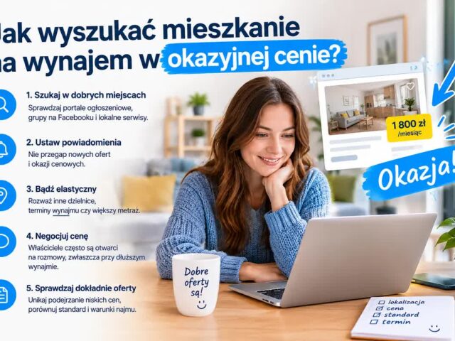 Wyszukaj mieszkanie na wynajem w okazyjnej cenie
