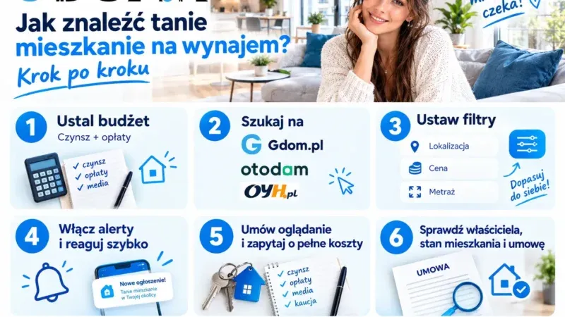 Jak znaleźć tanie mieszkanie na wynajem — krok po kroku 1 Jak znaleźć tanie mieszkanie na wynajem — krok po kroku
