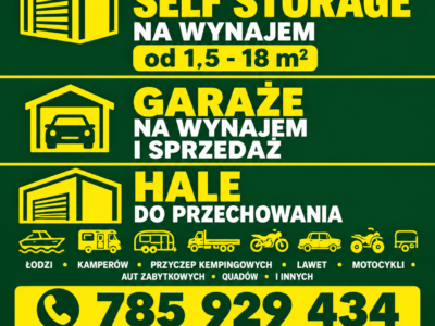 Boksy Magazynowe | Garaże | Hale | Przechowywanie WYNAJEM