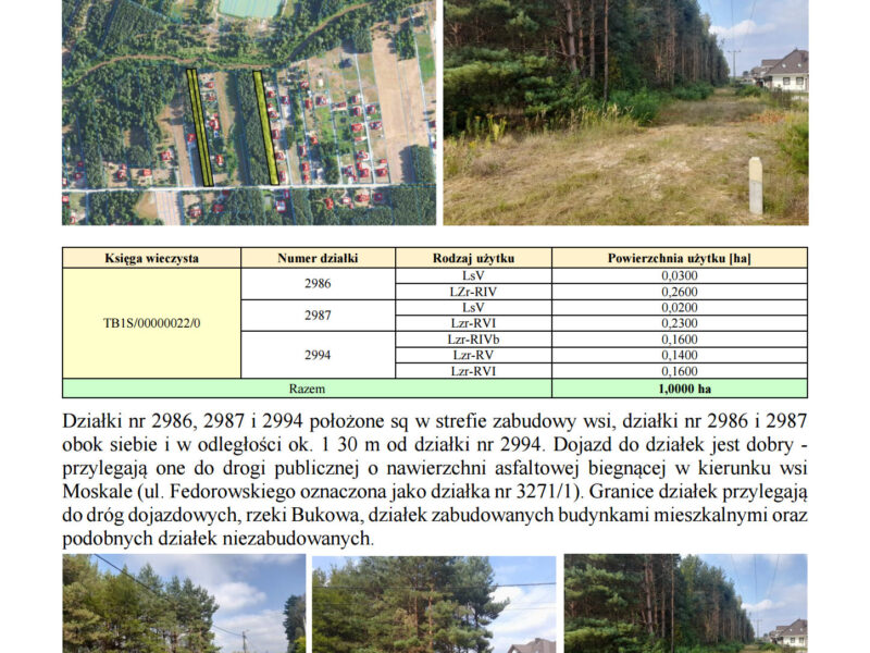 Syndyk sprzeda udziały w grunatach Jastkowice - Stalowa Wola