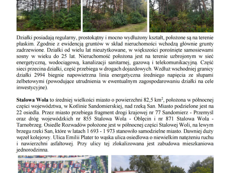 Syndyk sprzeda udziały w grunatach Jastkowice - Stalowa Wola