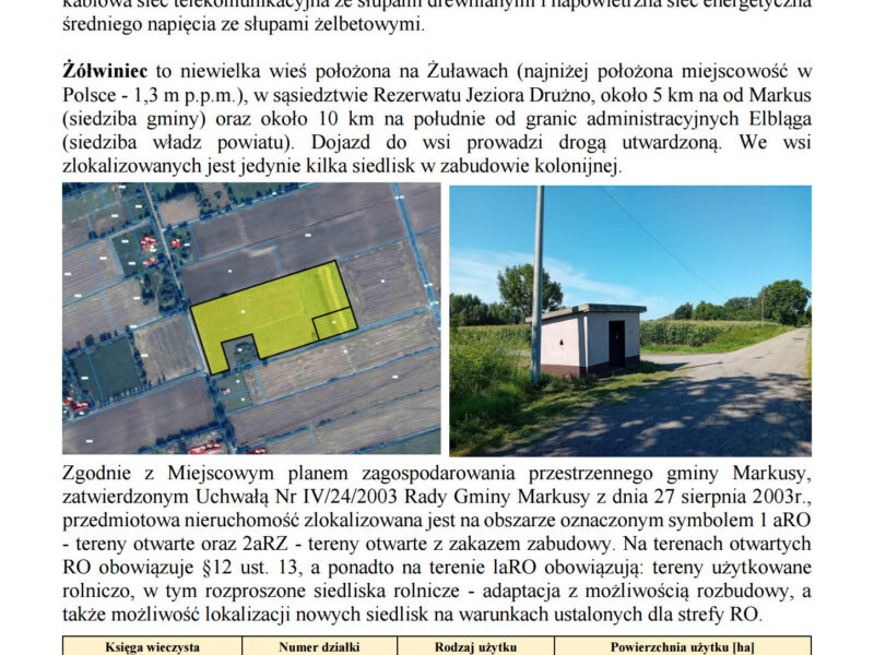 Syndyk sprzeda udziały w grunatach Żurawiec, Żółwiniec, Jurandowo